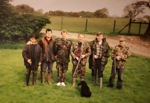 a group of beaters before they start the drive