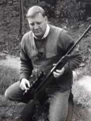 man with is powerful air riffle 